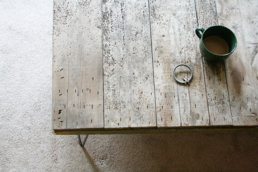 Modern Reclaimed Wood Coffee Table