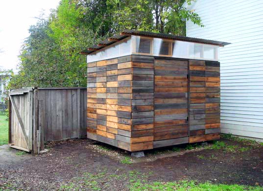 Reclaimed Wood Garden Shed